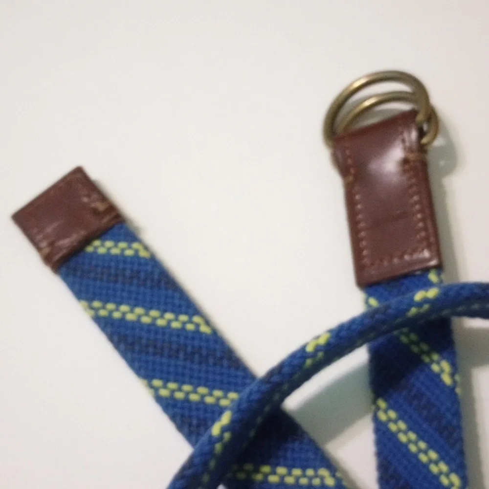 J Crew- Crewcuts D-Ring Woven & Leather Belt- Boys